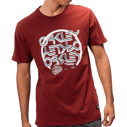 Camiseta Masculina Oakley Organic B1B Chromed Red Night-FOA407230-40C- -1-